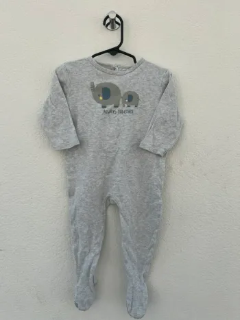Pyjama éléphant gris