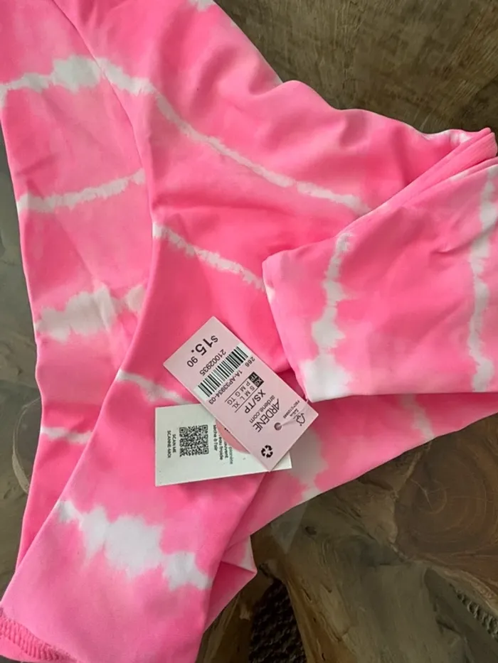 Bas de maillot de bain Ardene rose blanc échancré - photo numéro 4