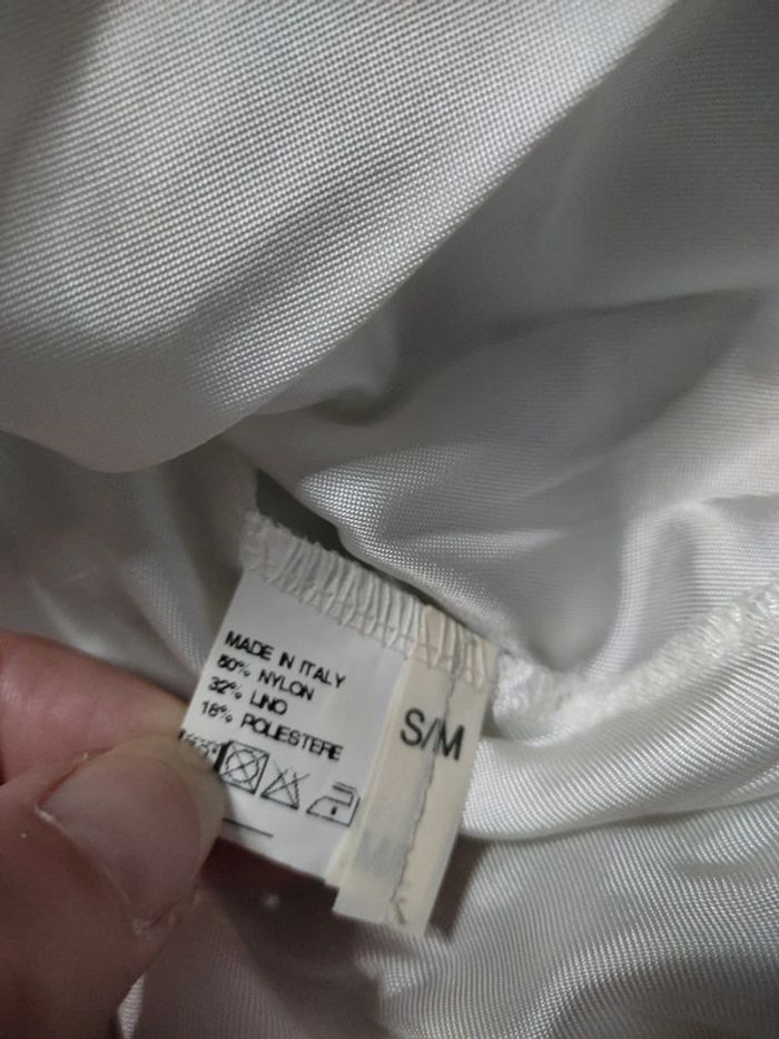 Robe mi-longue crème écru beige lin siste's taille 36 38 - photo numéro 5