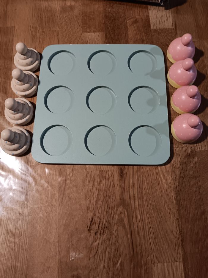 Jeu du morpion en bois - photo numéro 2