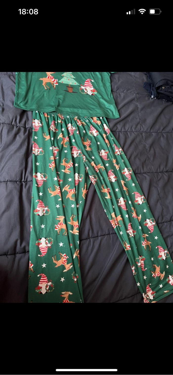 Pyjama Noël Vert taille XL - photo numéro 3