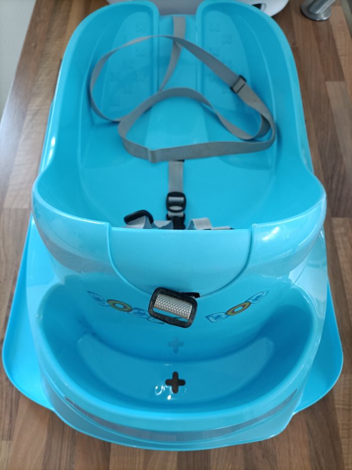 Luge bleu Bébé avec sangles EDA - photo numéro 7