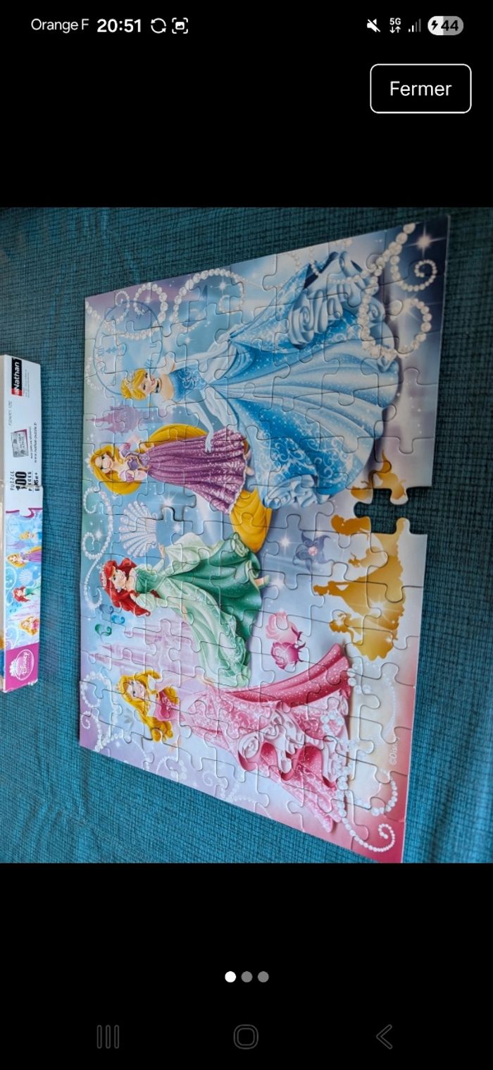 Lot puzzle Disney - photo numéro 2