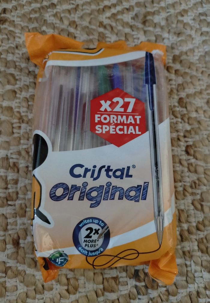 Pack 27 stylos Cristal original Bic