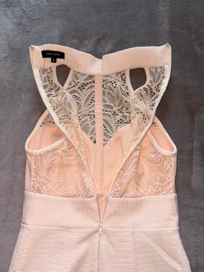 Robe femme new look taille XS couleur rose poudré en très bon état - photo numéro 8