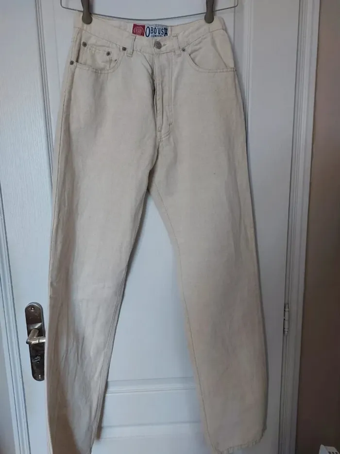 Pantalon cargo en lin