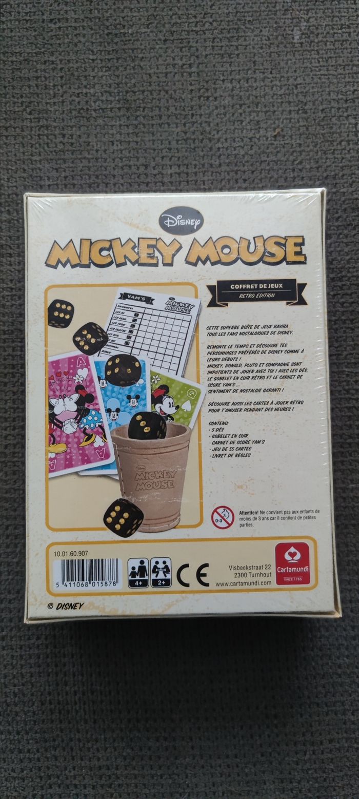Coffret de jeux carta mundi Mickey mouse neuf - photo numéro 2