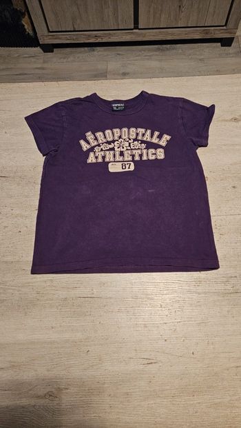 T shirt mauve à manches courtes, Aeropostale, taille XS, peu mis