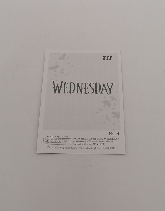 Panini sticker Mercredi n°111. - photo numéro 3