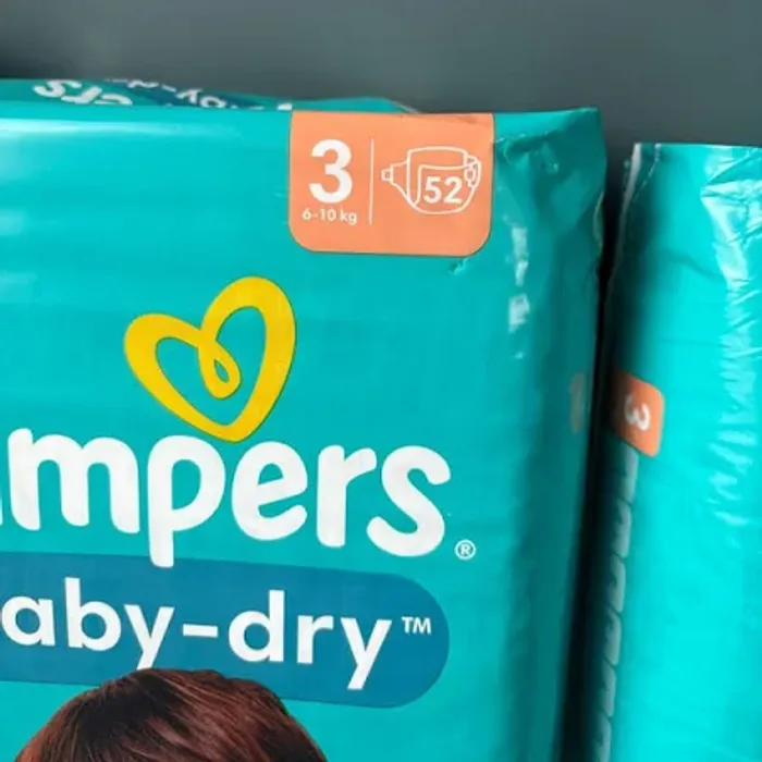 156 T3 Pampers Baby dry (3 paquets)