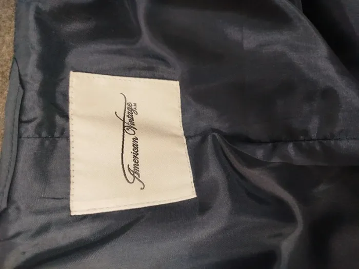 Veste en laine kaki chiné - American Vintage A258 - photo numéro 10