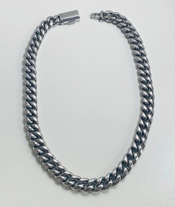 Collier opulente pour hommes avec chaîne cubaine,