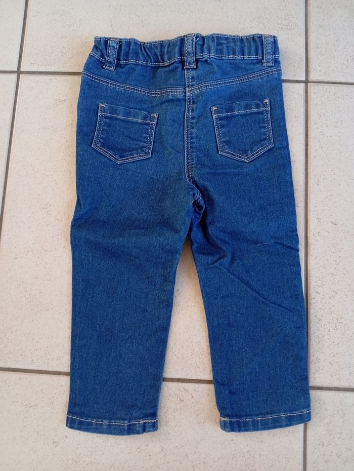 Pantalon jeans fille 18 mois Kiabi - photo numéro 2