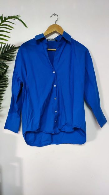 Chemise oversize manches longues femme