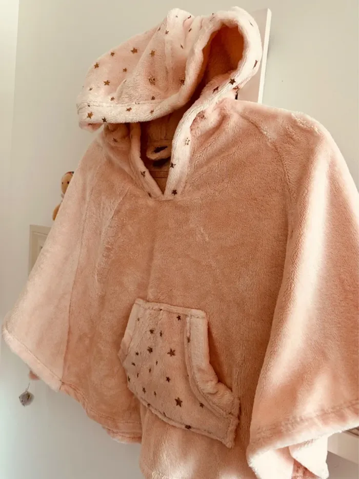 Cape poncho polaire étoiles - photo numéro 2