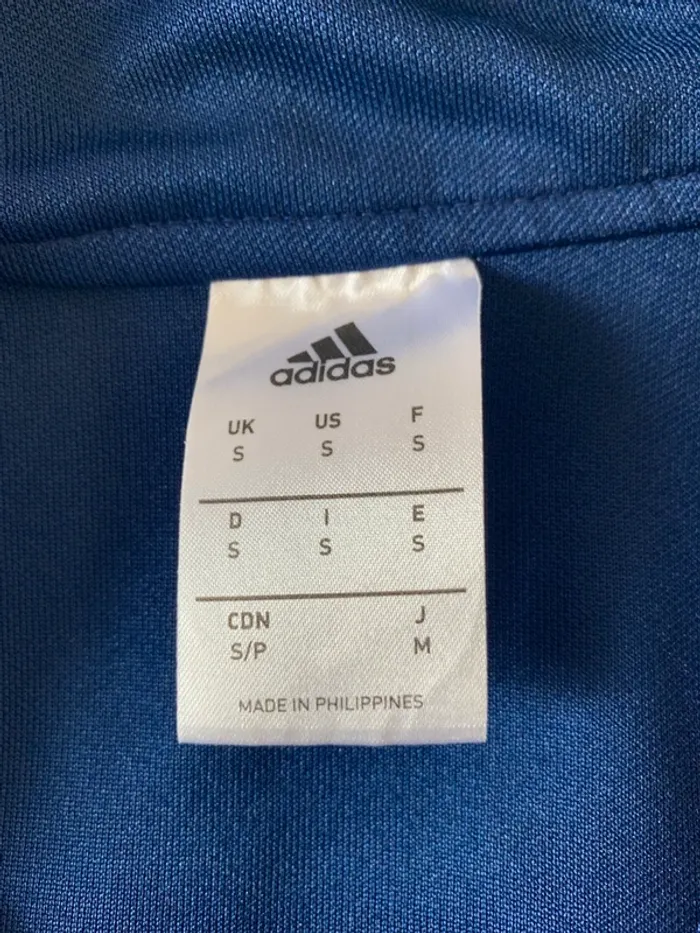 Haut de sport Adidas zippé bleu marine - rvsc est 1976 - photo numéro 3