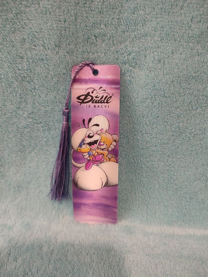 Marque pages 3D lenticulaire violet 🐭 Diddl is back