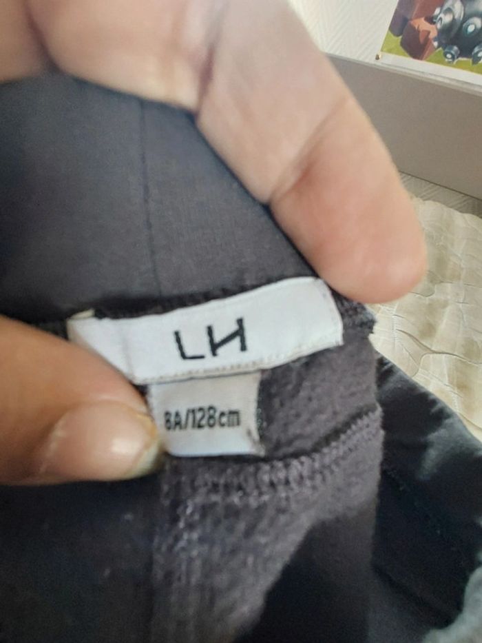 Pantalon noir gris - LH - taille 8 ans - photo numéro 4