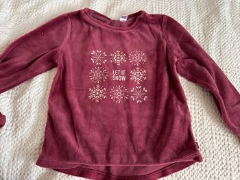 Pyjama velour Okaidi taille 4 ans