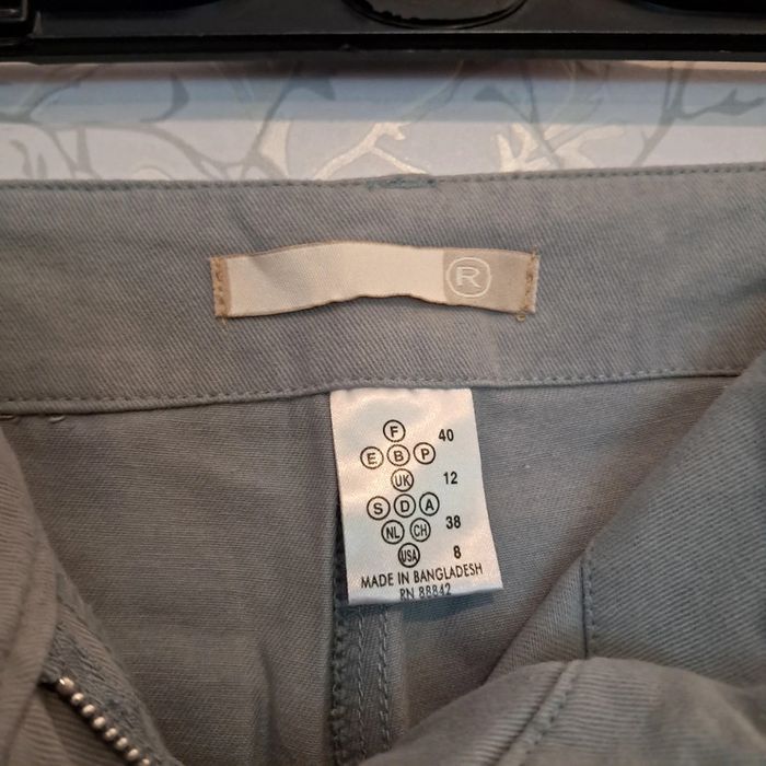 Pantacourt en toile gris - photo numéro 5