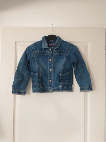 veste en jeans vintage Lisa rose en jeans taille 6 ans