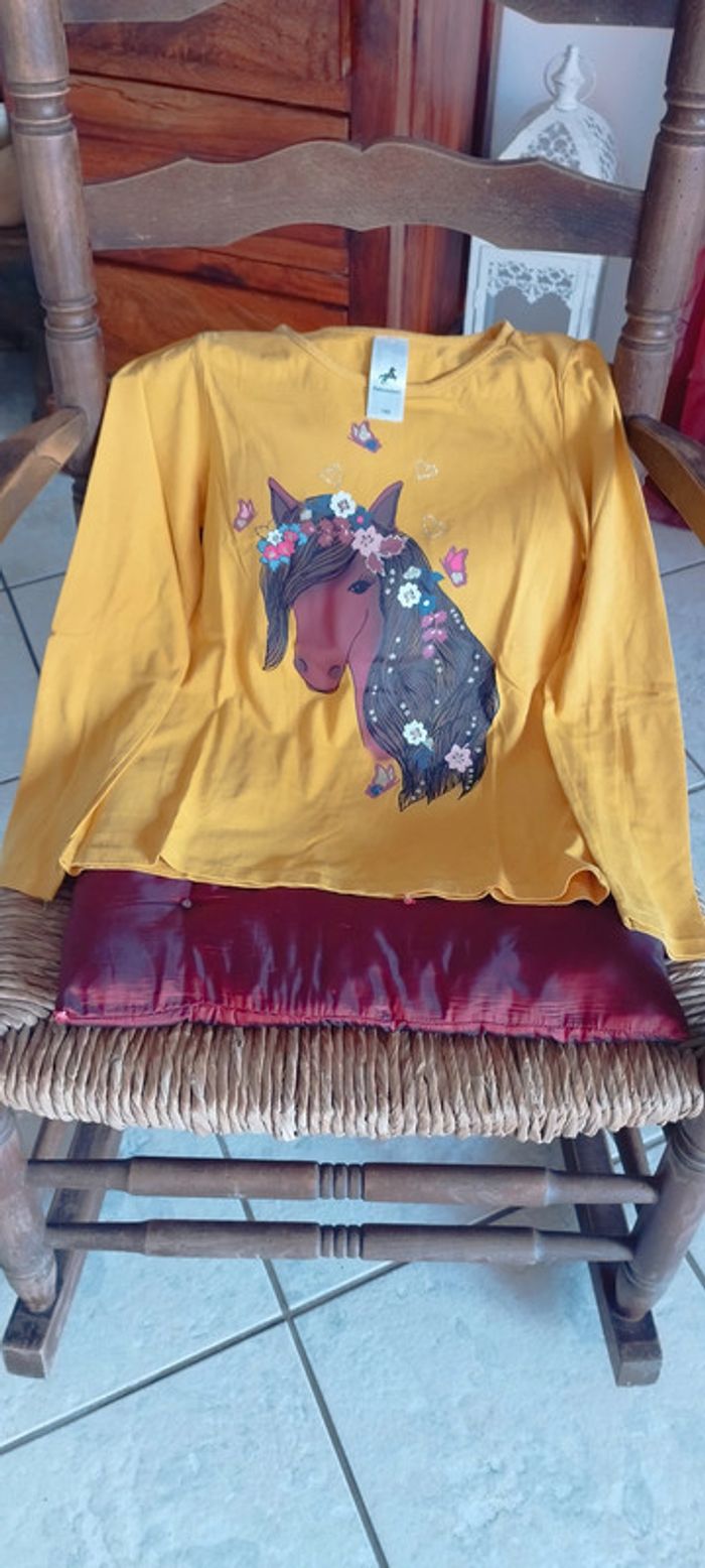 Haut manches longues C&A fille 10 ans. Très bon état