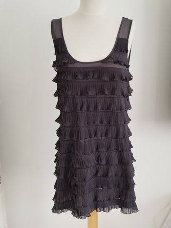 Robe à volants grise H&M taille 38