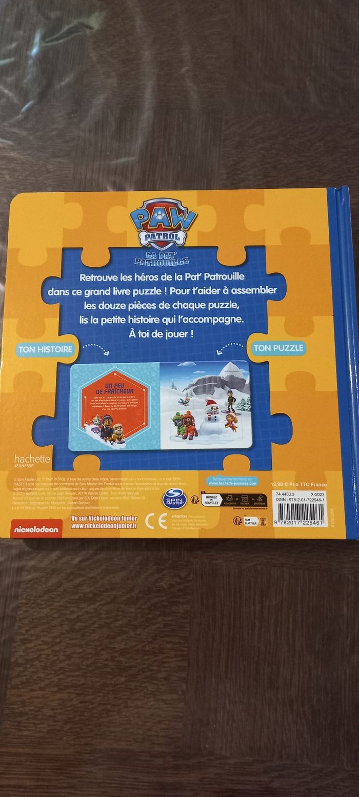 Grand livre puzzle Pat patrouille - photo numéro 2