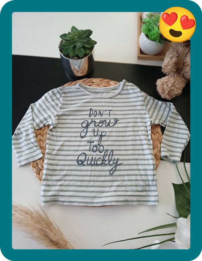 Haut à rayures Garçon Taille 18 mois🌿🦊 - photo numéro 2
