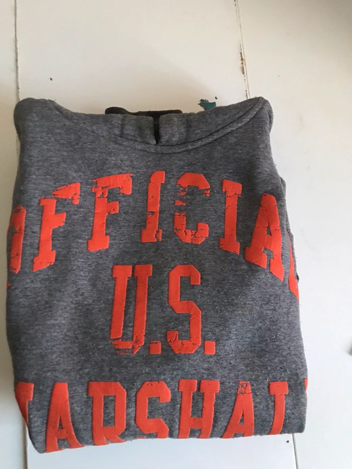 Sweat à capuche marque Us Marshall taille S - photo numéro 17