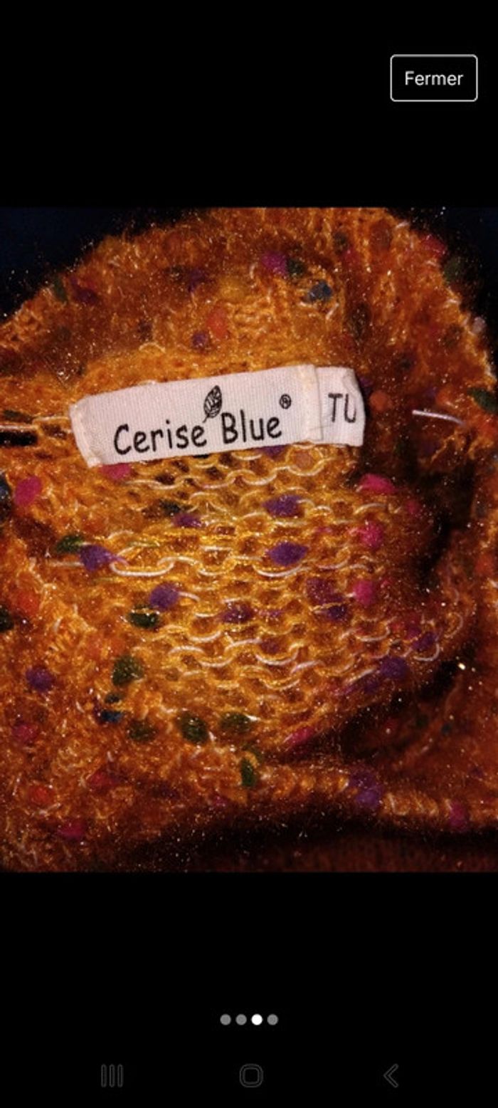 Pull col montant grosse maille légèrement pailleté - photo numéro 3