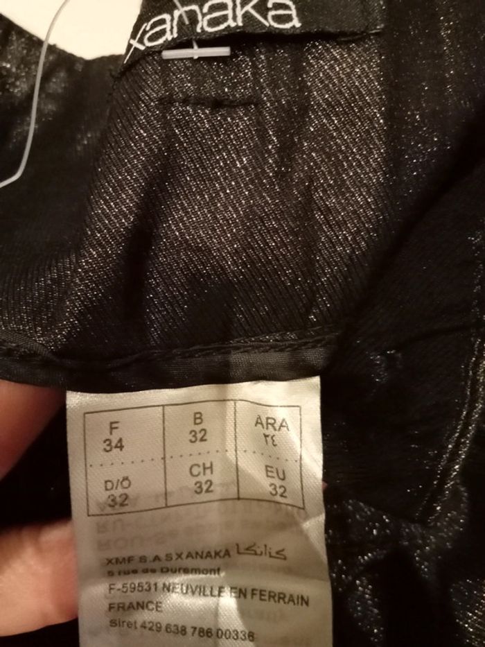 Pantalon noir qui brille pour femme - photo numéro 4