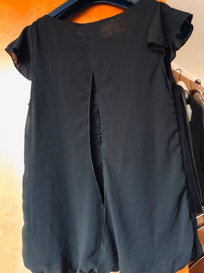 Blouse noire sans manches Terra di Siena taille unique - photo numéro 3