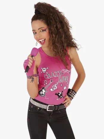 Déguisement pour fille rockeuse Taille 6-12 ans Neuf