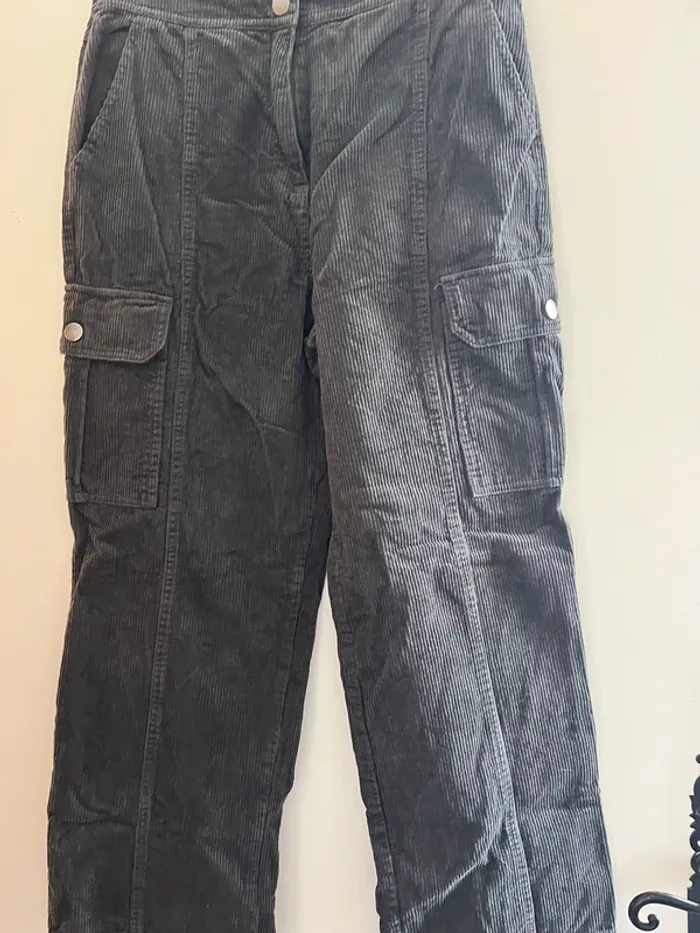 Pantalon cargo large gris - photo numéro 3