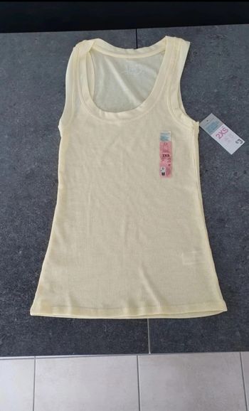 Débardeur neuf jaune en 2XS