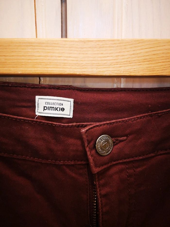 Jean slim Pimkie bordeaux - photo numéro 3
