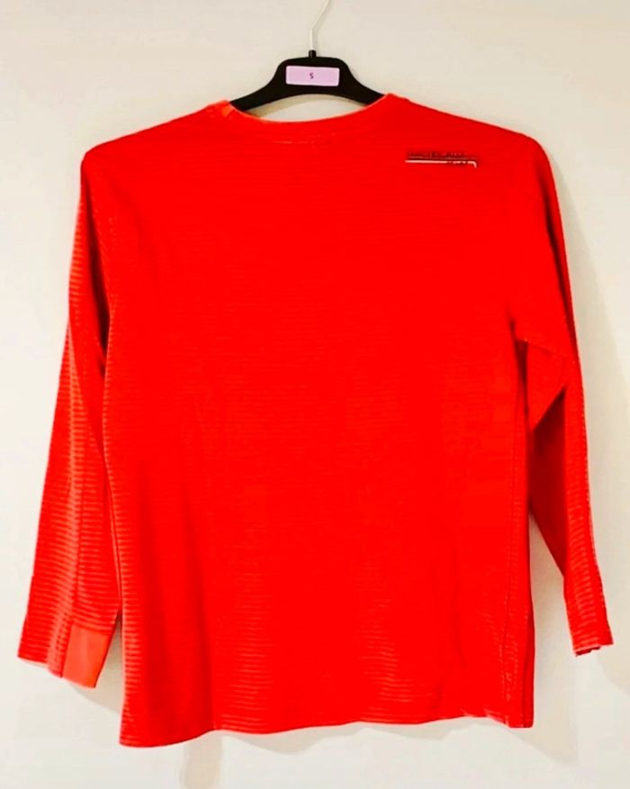 T-shirt longue manche rouge orangé - 146 152 - we fashion - photo numéro 6