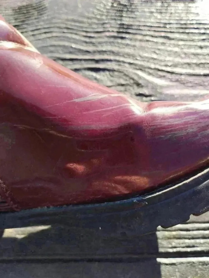 🍷 Bottines Bordeaux – Pointure 36 – Boutique Indépendante – Style Croco - photo numéro 6