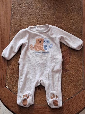 Pyjama velours 1 mois