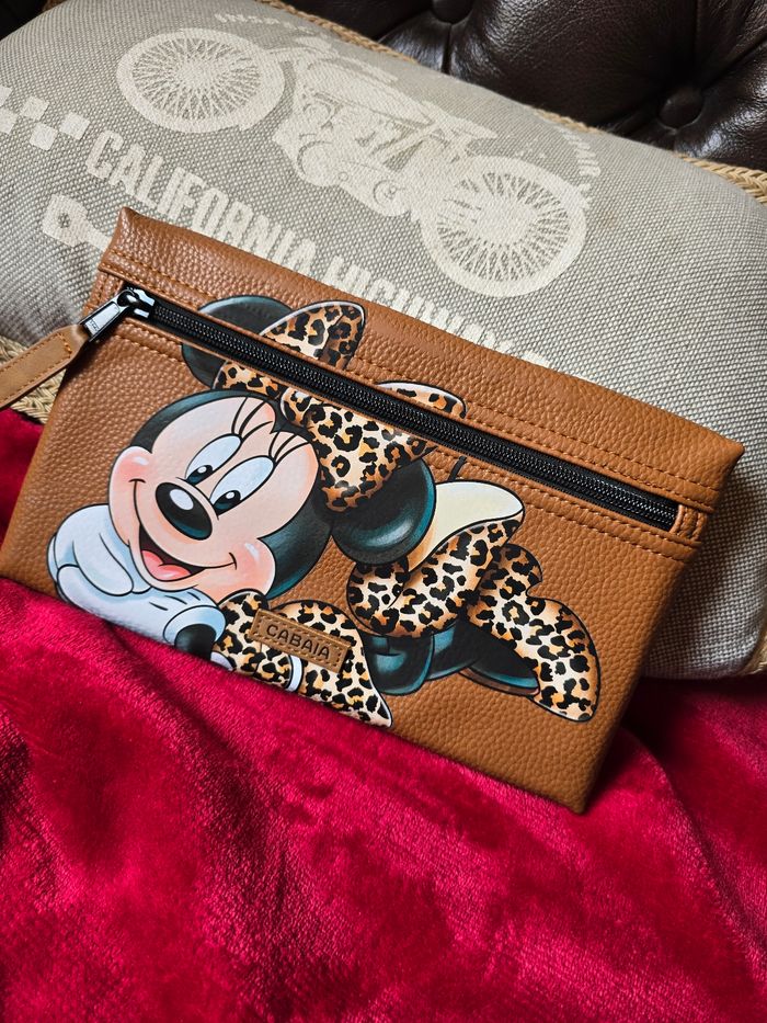Pochette avant Cabaïa Customisé Minnie léopard