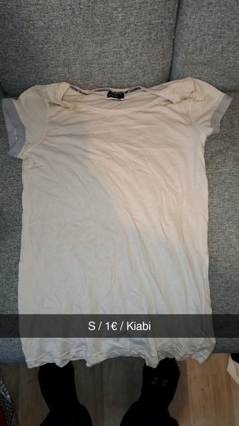 T-shirt blanc Kiabi