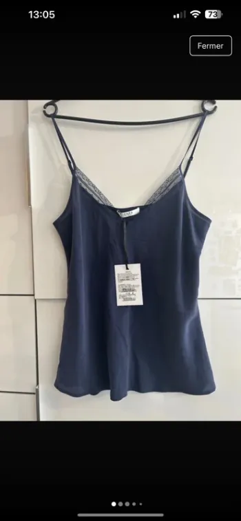 Débardeur ZAPA 42 100% soie neuf