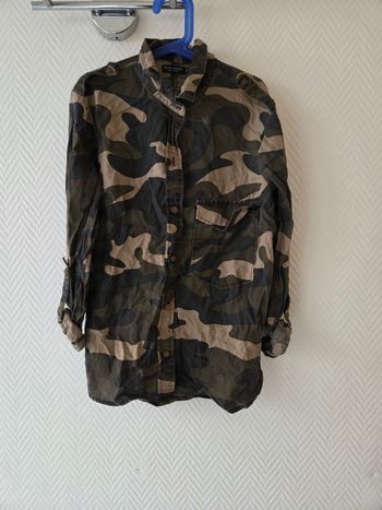 Chemise manche longue motif militaire/camouflage