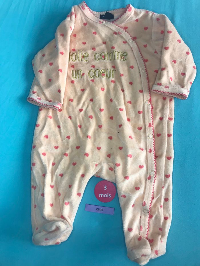 Pyjama cœur 3mois