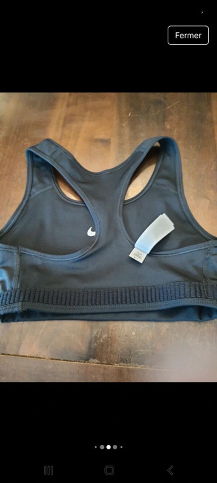 Brassière de sport Nike noire taille XS dry fit - photo numéro 14