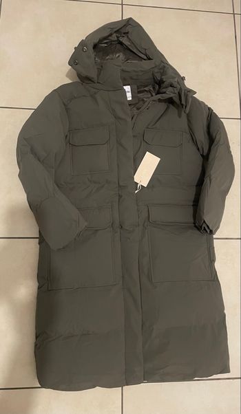 Doudoune longue Copperose gris taupe – Confort et chaleur avec style