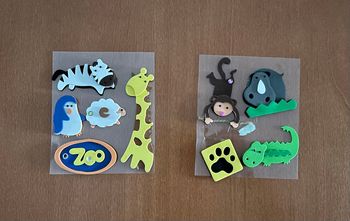 2 lots d’animaux 3d en mousse