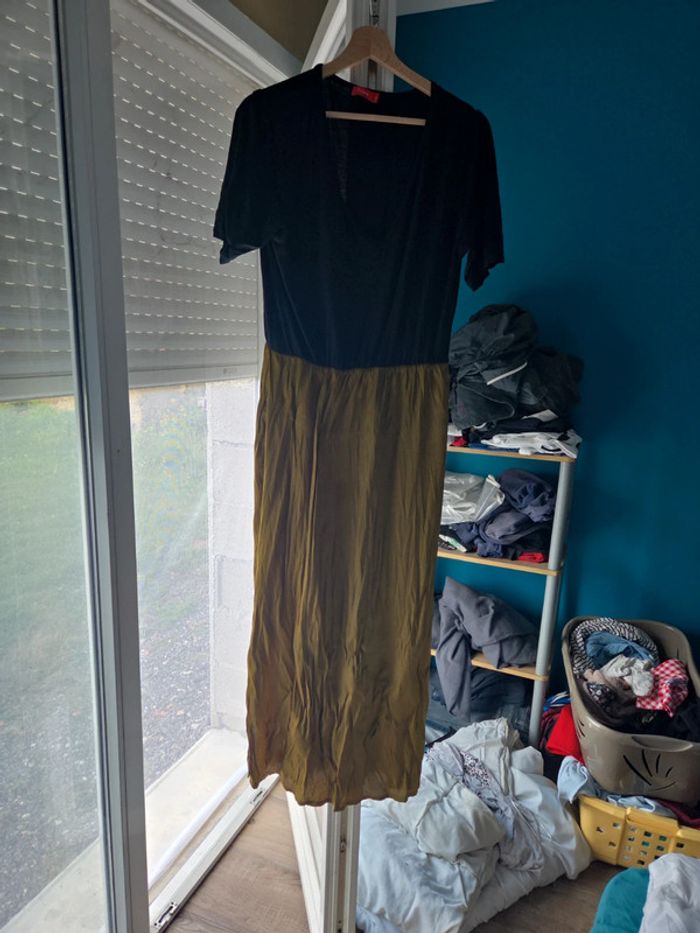 Robe longue bi coloré