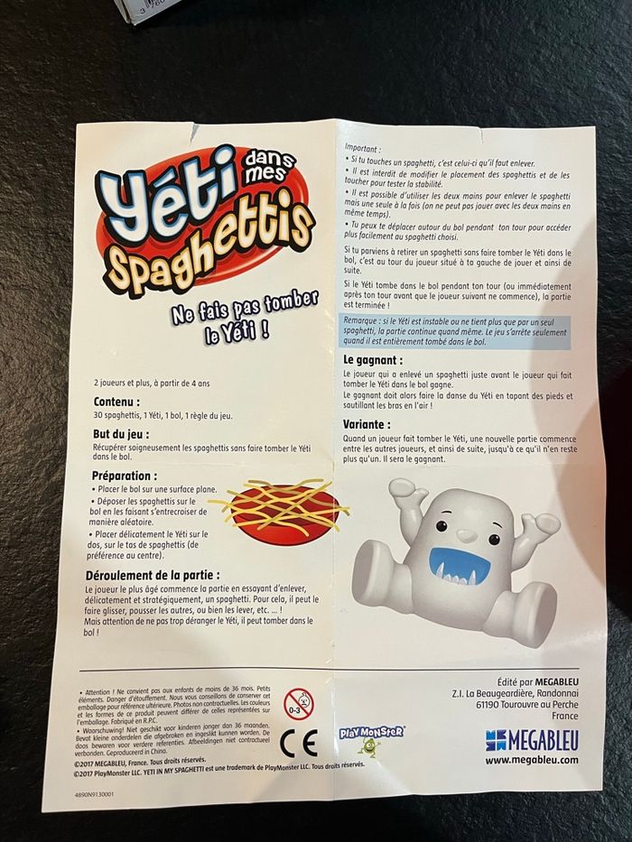 Jeu “Yéti dans mes spaghettis” – complet 🍝❄️ - photo numéro 3